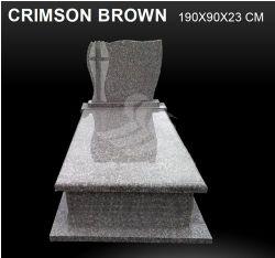 NAGROBEK POJEDYNCZY CRIMSON BROWN 190 X 90 X 23